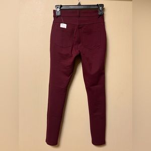 Forever 21 Legging Back Pockets Maroon XS NWT